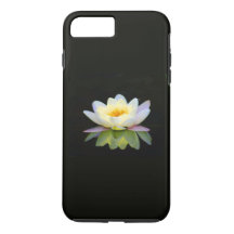 ARA ARTIST iPhone 7 funda - LOTUS BLANCO EN NEGRO