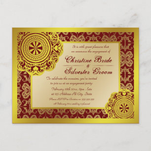 Arabe Lace de Oro, invitación de compromiso