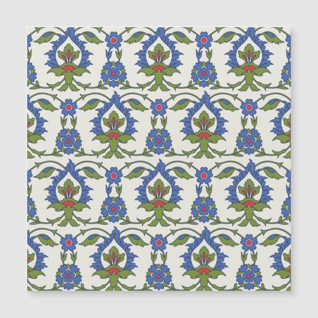 Árabe Tradicional: Iznik Tile Seamless. (Anverso)
