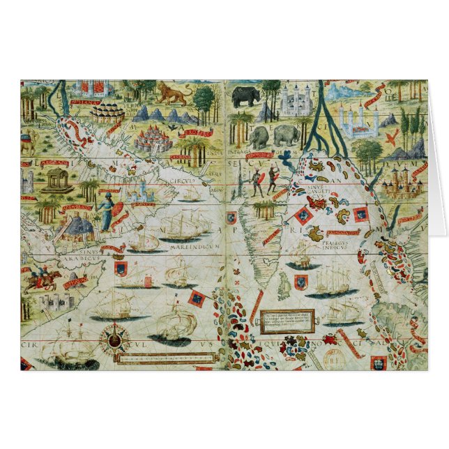 Arabia y la India, del "atlas de Miller", c.1519 (Anverso (Horizontal))