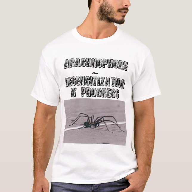 Aracnófobo ~ camiseta de desensibilización (Anverso)