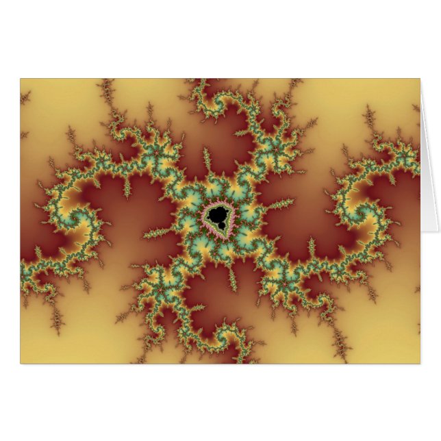 Araña asiática - Tarjeta fractal (Anverso (Horizontal))