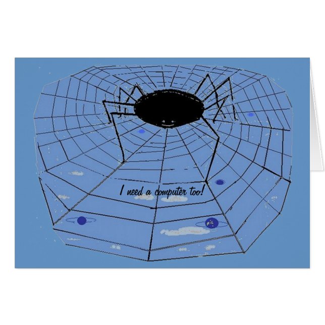 Araña con un WWW (Anverso (Horizontal))