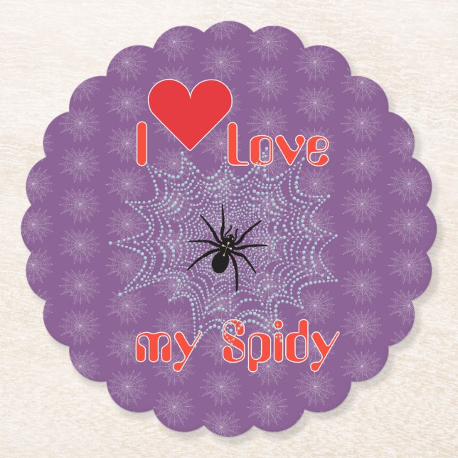 Araña de cruz en la red posavasos (Anverso)