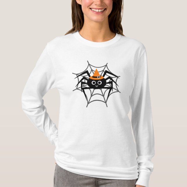 Araña de Halloween con camisetas y regalos web (Anverso)