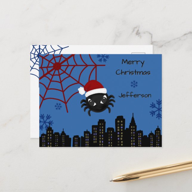 Araña de Navidad Personalizada Cute  (Anverso/Reverso In Situ)