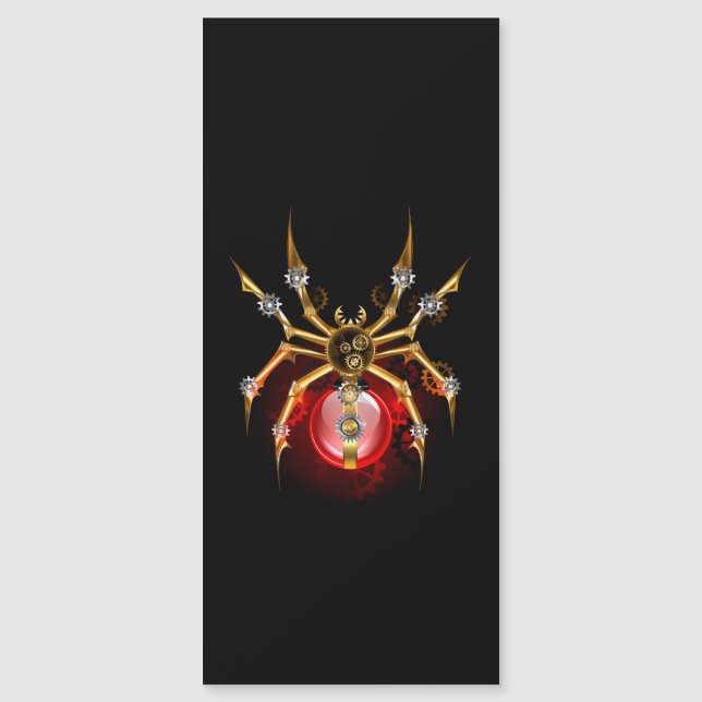 Araña de vapor sobre negro (Anverso)