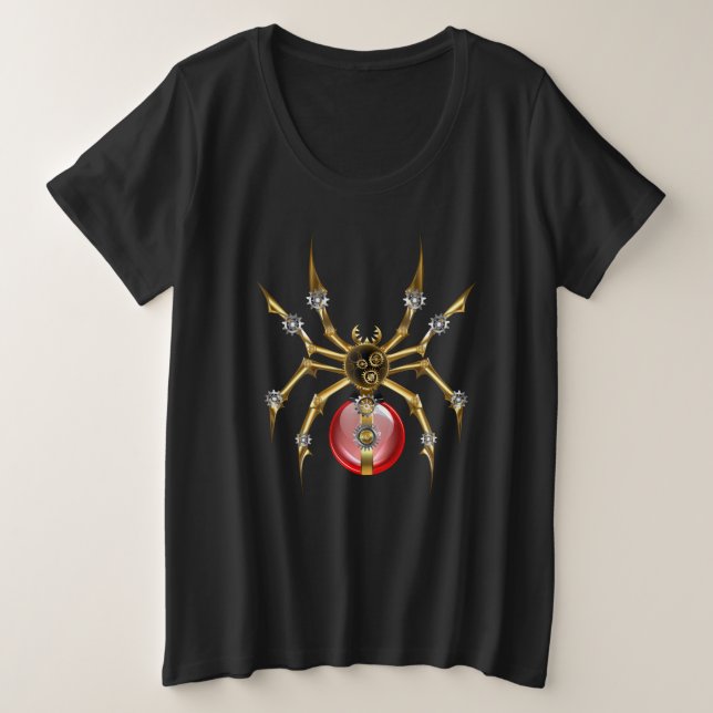 Araña de vapor sobre negro (Anverso del diseño)