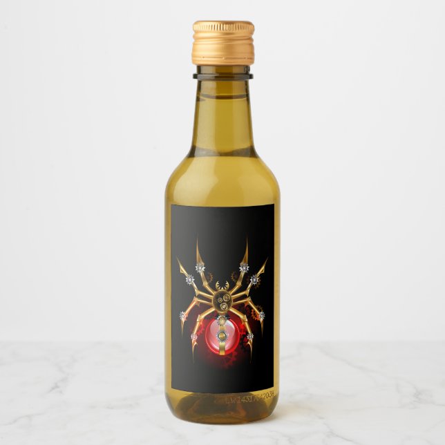 Araña de vapor sobre negro (Anverso)