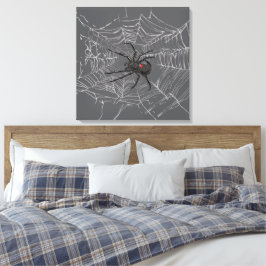 Araña De Viuda Negra Y Arte De Dibujo De Spiderweb