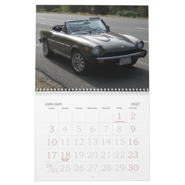 Araña del calendario 2013 (Jan 2027)