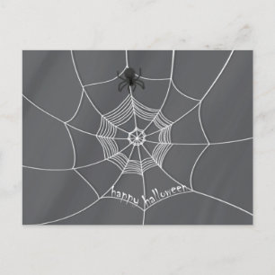 Araña Espeluznante en la Telaraña Tarjeta Postal