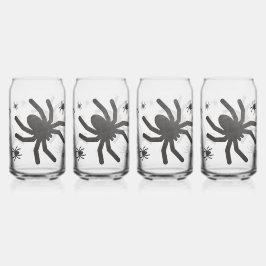 Araña Espeluznante Feliz Halloween Vasos Lata