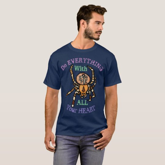 Araña: Haga TODO con TODA su CAMISETA del CORAZÓN