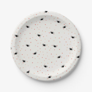 Araña Itsy Bitsy Plato de Papel - Fiesta de Hallow