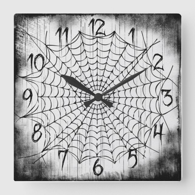 Araña reloj de pared web (Anverso)