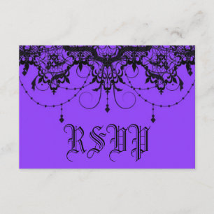 Araña victoriana malvada morada Halloween Rsvp