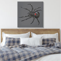 Araña Viuda Negra Dibujo Original Arte 