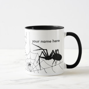 Araña y taza de la tela - el personalizar añade su