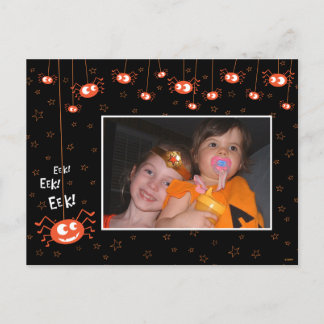 Arañas de Halloween y postales de fotos web