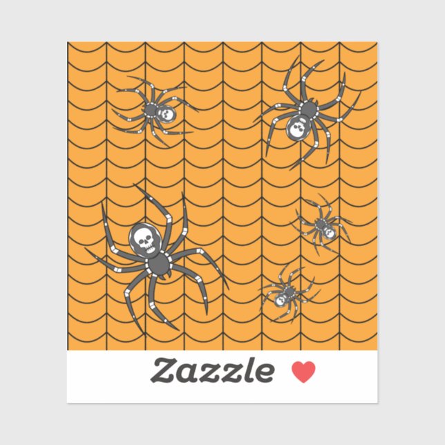 Arañas en el Pegatina del concurso de desfile (Hoja)