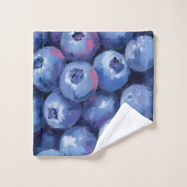 Arándanos | Frutas Pintadas a la Acuarela (Toallita)