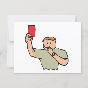 Árbitro de Fútbol de Tarjeta Roja
