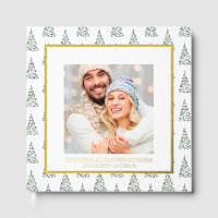 Árbol acuarela del libro de navidades fotográficos