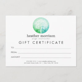 Árbol acuático Certificado de Yoga y Wellness