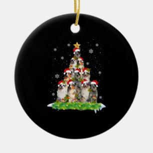 Árbol australiano de adornos navideños de pastores