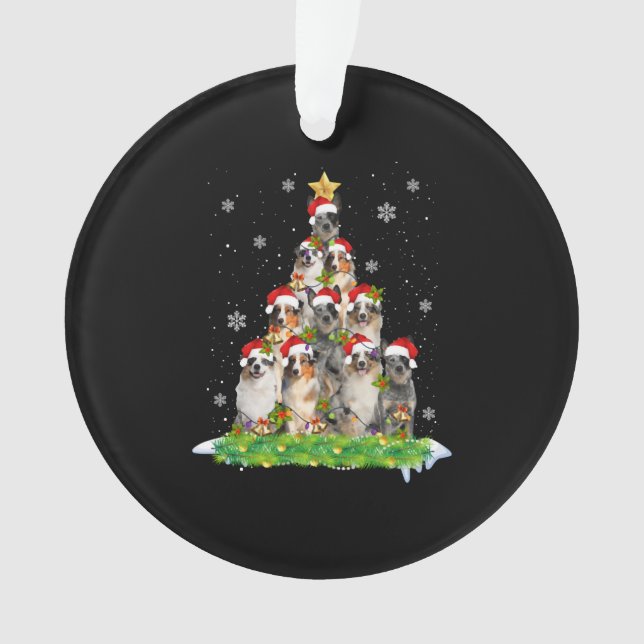 Árbol australiano de adornos navideños de pastores (Anverso)