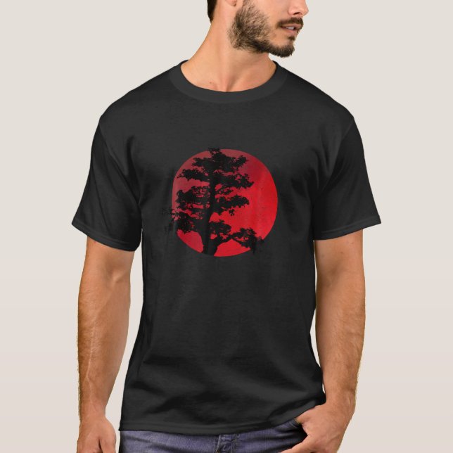 Árbol bonsai japonés T camiseta tradición japonesa (Anverso)