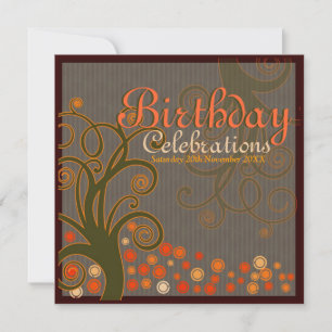 Árbol caprichoso de sueños Invitaciones de cumplea