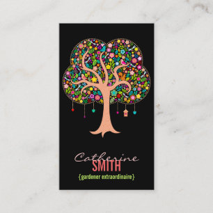 Árbol caprichoso - tarjetas de visita (verticales