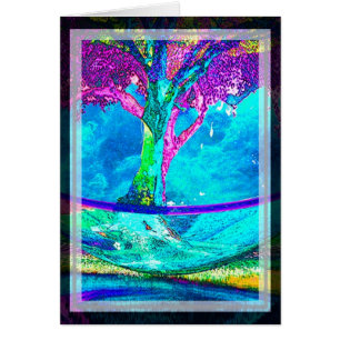 Árbol colorido de las ilustraciones de la vida de