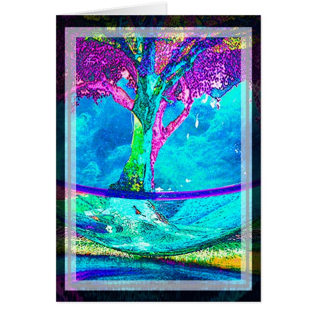 Árbol colorido de las ilustraciones de la vida de (Frente)