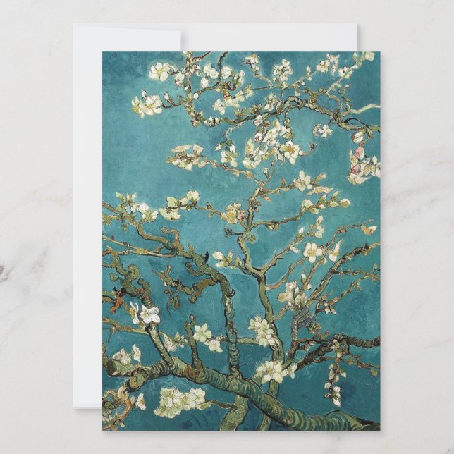 Arbol de almendras floreciente, Vincent van Gogh. (Anverso)