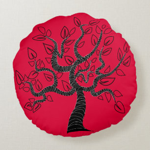 Árbol de almohada roja redonda de la vida - Elegir