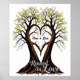 Árbol de amor Naturaleza romántica arte