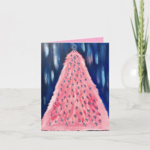 Árbol de ángel de Navidad rosa