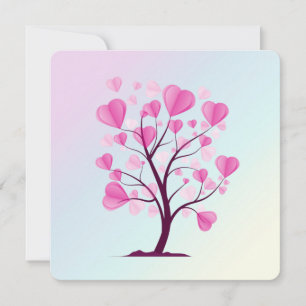 Árbol de árbol de amor de los corazones color de a