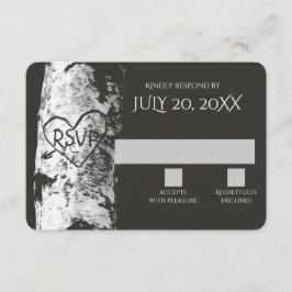 Árbol de aves con corazón tallado RSVP