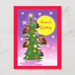 árbol de búho navidad