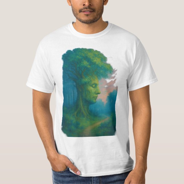 Árbol de camisetas básicas de tranquilidad para ho (Anverso)