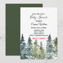 Árbol de cercas, invitación a la ducha de bebé