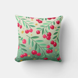 Árbol de cerezo y almohada cardinal de temporada i