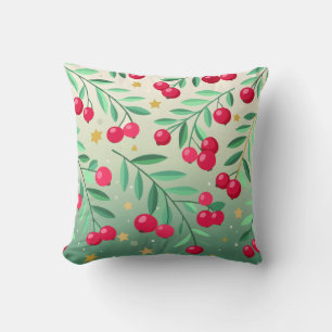 Árbol de cerezo y almohada cardinal de temporada i