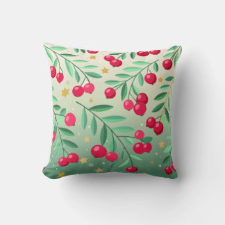 Árbol de cerezo y almohada cardinal de temporada i