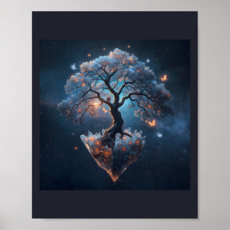 Árbol de Cristal Celestial – Arte de Naturaleza Fa