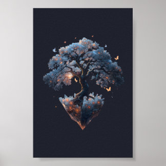 Árbol de Cristal Celestial – Arte de Naturaleza Fa